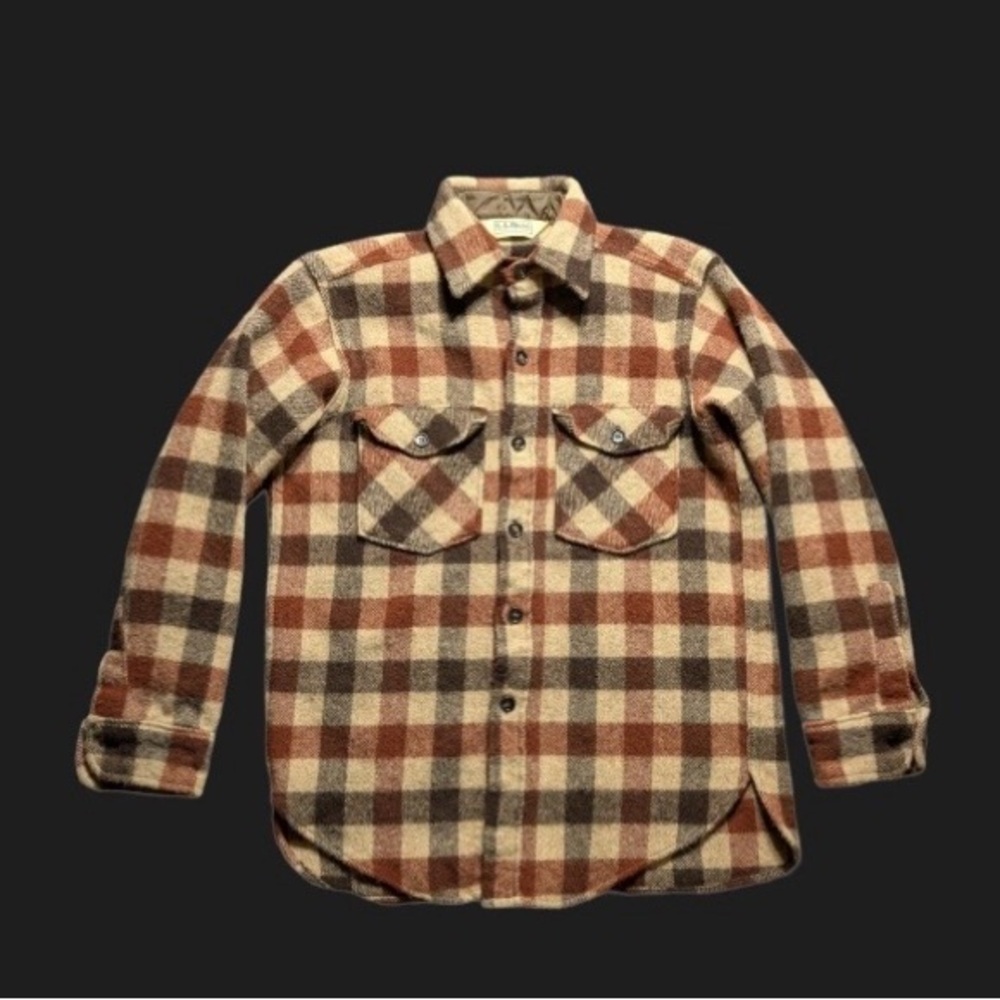 LL Bean Vintage Wool Flannel Shirt — ***read description***